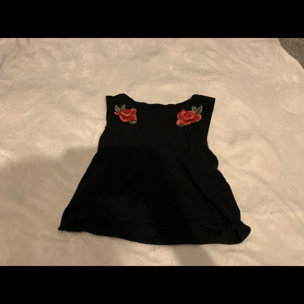 Black crop top